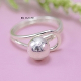 Nhẫn Bạc Nữ Trơn Không Đá Thiết Kế Hình Tròn Thanh Lịch N2408250002