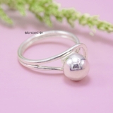 Nhẫn Bạc Nữ Trơn Không Đá Thiết Kế Hình Tròn Thanh Lịch N2408250002