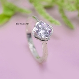 Nhẫn Bạc Nữ Hình Bông Hoa Đính Đá Sang Trọng  N2409020012