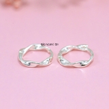 Bông Tai Bạc S925 Cho Bé Khong Tròn Dạng Sợi Xoắn Đơn Giản Dễ Thương H2410280003