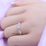 Nhẫn Bạc Nữ Đính Đá Sang Trọng  N2409010081