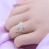 Nhẫn Bạc Nữ Trơn Ít Đá Thiết Kế Hình Chong Chóng N2408250006