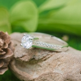 Nhẫn Bạc Nữ Đính Đá Sang Trọng