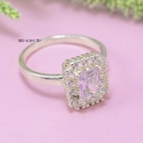Nhẫn Bạc Nữ Hình Chữ Nhật Gắn Đá N2408310038
