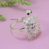 Nhẫn Bạc Nữ Con Rùa Đính Đá Sang Trọng N2409030023