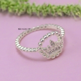 Nhẫn Bạc Nữ Teen Hình Vương Miện  N2408280012