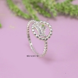 Nhẫn Bạc Nữ Teen Hình Vương Miện  N2408280012