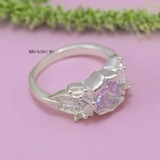 Nhẫn Bạc Nữ  Đính Đá Vuông Sang Trọng N2409010061