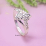 Nhẫn Bạc Nữ Trơn Đính Đá Sang Trọng N2408260013