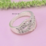 Nhẫn Bạc Nữ Thiết Kế Hình Chiếc Nơ Đính Đá Sang Trọng  N2409020043