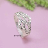 Nhẫn Bạc Nữ Thiết Kế Hình Chiếc Nơ Đính Đá Sang Trọng  N2409020043