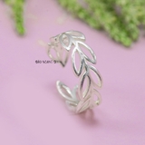 Nhẫn Bạc Nữ Teen Mẫu Nhẫn Mở Hình Bông Lúa N2408270018