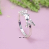 Nhẫn Bạc Nữ Teen Thiết Kế Chữ I LOVE YOU N2408280047