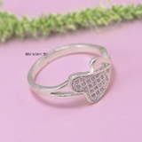 Nhẫn Bạc Nữ Trơn Thiết Kế Đính Đá Sang Trọng N2408260033