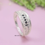 Nhẫn Bạc Nữ Trơn Đính Đá N2408270002