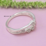 Nhẫn Bạc Nữ Trơn Thiết Kế Đính Đá N2408260051
