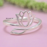 Nhẫn Bạc Nữ Teen Hình Hoa Sen N2408280055