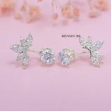 Bông Tai Bạc Nữ Hình Vương Miện Đính Đá Sang Trọng H2410280098