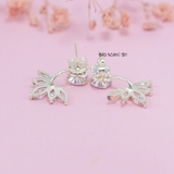 Bông Tai Bạc Nữ Hình Vương Miện Đính Đá Sang Trọng H2410280098