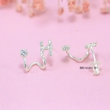 Bông Tai Bạc Nữ Kiểu Nụ Chữ Cái Cá Tính H2410280096