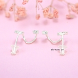 Bông Tai Bạc Nữ Kiểu Nụ Chữ Cái Cá Tính H2410280096