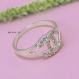 Nhẫn Bạc Nữ Thiết Kế Chữ X Đính Đá Sang Trọng  N2409020052