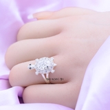 Nhẫn Bạc Nữ Con Rùa Đính Đá Sang Trọng N2409030023