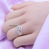 Nhẫn Bạc Nữ Thiết Kế Hình Chiếc Nơ Đính Đá Sang Trọng  N2409020043