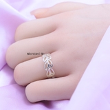 Nhẫn Bạc Nữ Teen Mẫu Nhẫn Mở Hình Bông Lúa N2408270018