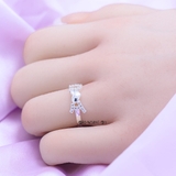 Nhẫn Bạc Nữ Teen Thiết Kế Chữ I LOVE YOU N2408280047