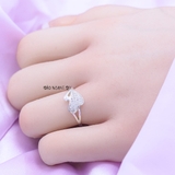 Nhẫn Bạc Nữ Trơn Thiết Kế Đính Đá Sang Trọng N2408260033
