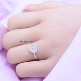 Nhẫn Bạc Nữ Trơn Hình Trái Tim Đính Đá N2408260016