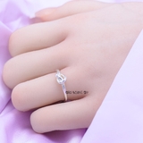 Nhẫn Bạc Nữ Teen Mẫu Nhẫn Mở Hình Nút Thắt N2408280070