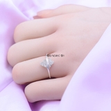 Nhẫn Bạc Nữ Trơn Thiết Kế Hình Chiếc Lá N2408260028