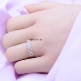 Nhẫn Bạc Nữ Đính Đá Sang Trọng  N2409020009