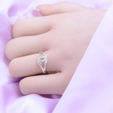 Nhẫn Bạc Nữ Thiết Kế Chữ X Đính Đá Sang Trọng  N2409020052