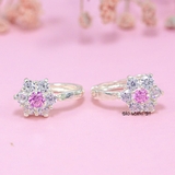 Bông Tai Bạc Nữ Kiểu Bật Hoa 6 Cánh Nhỏ Xinh H2410210009