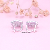 Bông Tai Bạc Nữ S925 Kiểu Bật Hoa Cánh Xoáy Xinh Xắn H2410210019