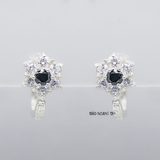 Bông Tai Bạc Nữ Kiểu Bật Bông Hoa 6 Cánh Nhỏ Xinh H2410210007