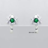 Bông Tai Bạc Nữ Kiểu Bật Bông Hoa 6 Cánh Nhỏ Xinh H2410210008