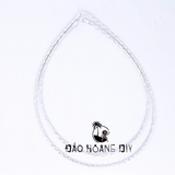 Kiềng Bạc S925 Đảo Hoang DIY Cho Nữ Tết 2 Xoắn Cao Cấp Sang Trọng Cuốn Hút