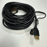 Cáp 10M 30ft USB 2.0 High Speed Type A Male to Female Active Extension Cable Black For Poly Studio USB Video Bar; Industrial Camera, PLC/HMI USB 2.0 Plug