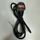 Dây Nguồn 2M 6.5ft AC Power Cord BS1363A Fused 13A 250V UK 3 Pin Plug 18AWG 3x1.0mm² to 3 Core Open End Cable OD 7.2mm For Industrial Power Cable