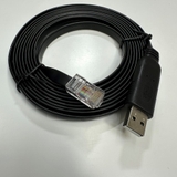 Cáp 3M 10ft FTDI Chip USB to RJ45 Serial Adapter Black Cable For Cisco Console Router/Switch