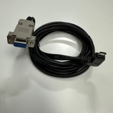 Cáp 1.8M 6ft 90° Right Angle Micro 5 Pin USB 2.0 Male to DB9 Female For Console Router/Switch Aruba Wi-Fi Access AP-203, AP-303, AP-344