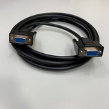 Cáp 3M 10ft Hàng OEM Thay Thế RS-232C SANWA KRS-403XF3K Connector DB9 Female to Female Shielded Crossover Cable Black For Industrial Machine witch Computer I/O Data Communication RS-232C Cable
