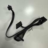 Dây Nguồn 0.8M 2.6ft GPU 6 Pin to 3 Port SATA Power Supply Cable Hard Drive For Corsair RM1000, RM850, RM750, RM650, RM550, RM45 Modular Power 18AWG 50+15+15CM