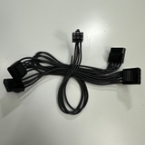 Cáp 0.9M PSU 6 Pin to 4 Port ATA Power Cable 4 Pin Molex Hard Drive HDD IDE Power Connector 45/15/15/15Cm Nylon Mesh Paracord Cable 16AWG For Seasonic X Series XM2 KM3 Modular Peripheral