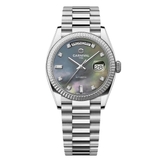 Đồng Hồ Nam Carnival 8239G Size 38mm Dáng Rolex Day Date Máy Tự Động Kính Sapphire Kim Loại Inox Mặt Đen Xà Cừ