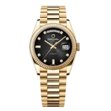 Đồng Hồ Nam Carnival 8239G Size 38mm Dáng Rolex Day Date Máy Tự Động Kính Sapphire Kim Loại Vàng Mặt Đen